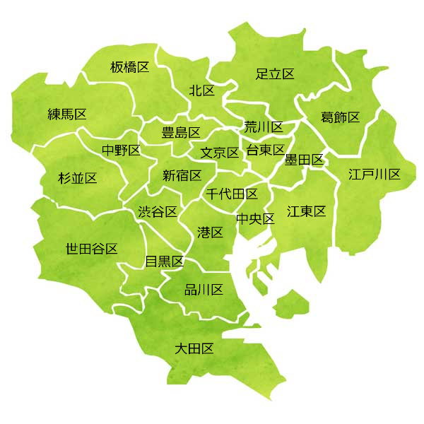 「東京リンパの壺」の出張エリア